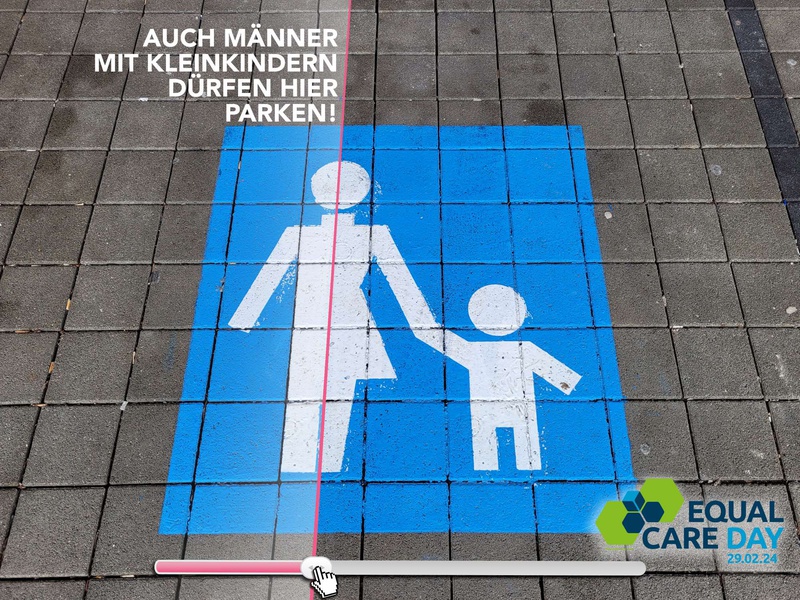 Care-Aufgaben wie Kinderbetreuung sollen gerecht verteilt werden - hierfür setzen sich die Aktionen rund um den Equal Care Day am 29. Februar ein.
Care-Aufgaben wie Kinderbetreuung sollen gerecht verteilt werden - hierfür setzen sich die Aktionen rund um den Equal Care Day am 29. Februar ein.